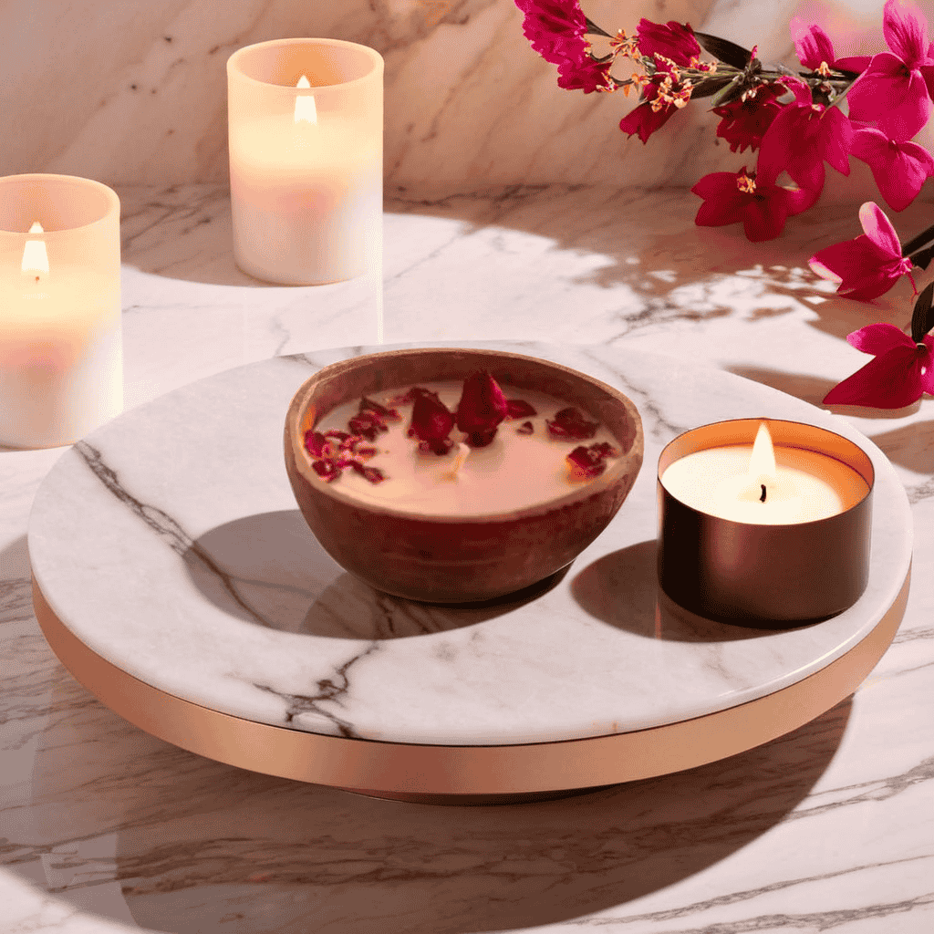 Tropical Rose Coconut Candle